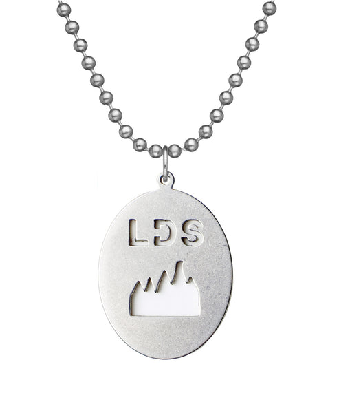 GI JEWELRY Military Issue Stainless Steel Latter Day Saints Necklace