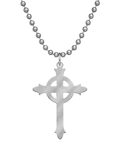 GI JEWELRY Military Issue Stainless Steel Ladies Presbyterian Cross Necklace