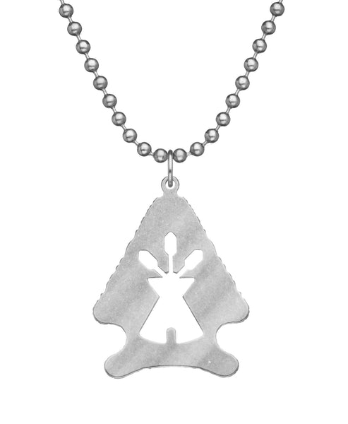 GI JEWELRY Military Issue Stainless Steel Native American Necklace