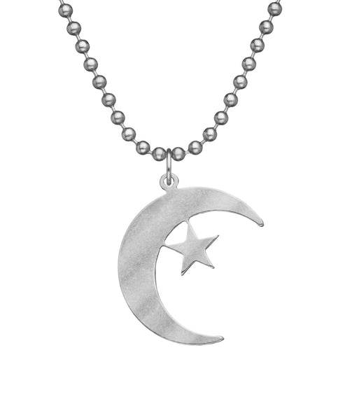 You get 12 @ $3.00 each - GI JEWELRY® Crescent & Star for Men and Women with Stainless Steel Beaded Dog Tag Chain and Pendant - Genuine U.S. Military Issue
